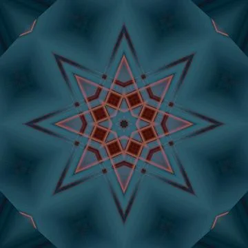 Star seamless pattern. Line pattern.  Kaleidoscopic background Foto stock