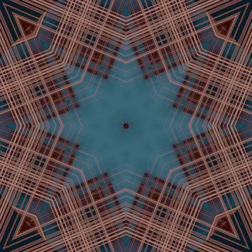 Star seamless pattern. Line pattern.  Kaleidoscopic background 스톡 사진