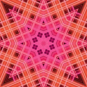 Star seamless pattern. Line pattern.  Kaleidoscopic background Stock Photos