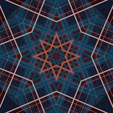 Star seamless pattern. Line pattern.  Kaleidoscopic background 写真素材