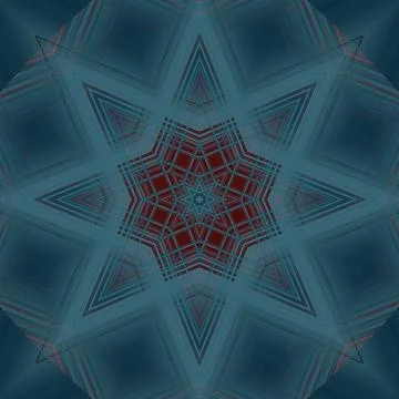 Star seamless pattern. Line pattern.  Kaleidoscopic background Foto stock