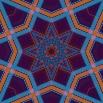 Star seamless pattern. Line pattern.  Kaleidoscopic background 写真素材