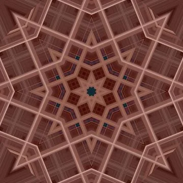 Star seamless pattern. Line pattern.  Kaleidoscopic background Foto stock