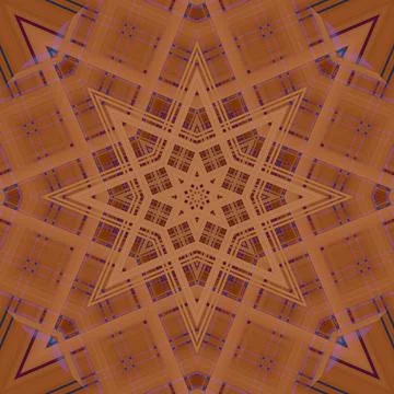 Star seamless pattern. Line pattern.  Kaleidoscopic background Foto stock