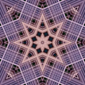 Star seamless pattern. Line pattern.  Kaleidoscopic background Foto stock