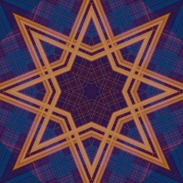 Star seamless pattern. Line pattern.  Kaleidoscopic background Stock Photos