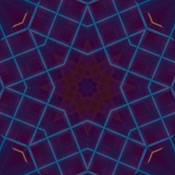 Star seamless pattern. Line pattern.  Kaleidoscopic background 写真素材