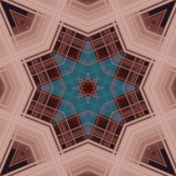 Star seamless pattern. Line pattern.  Kaleidoscopic background Stock Photos