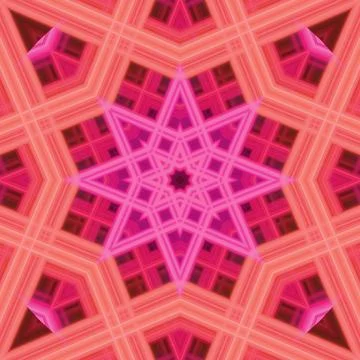 Star seamless pattern. Line pattern.  Kaleidoscopic background Foto stock
