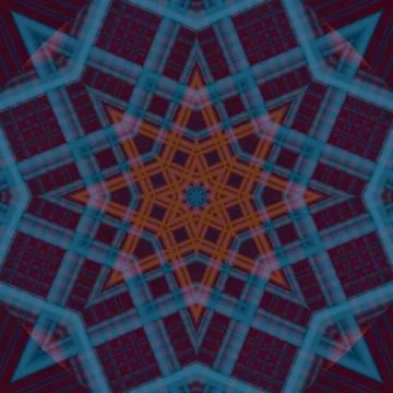 Star seamless pattern. Line pattern.  Kaleidoscopic background Stock Photos