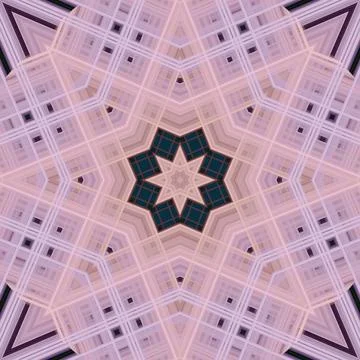 Star seamless pattern. Line pattern.  Kaleidoscopic background Stock Photos