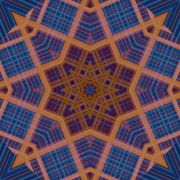 Star seamless pattern. Line pattern.  Kaleidoscopic background 写真素材