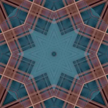 Star seamless pattern. Line pattern.  Kaleidoscopic background Foto stock