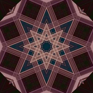 Star seamless pattern. Line pattern.  Kaleidoscopic background 写真素材