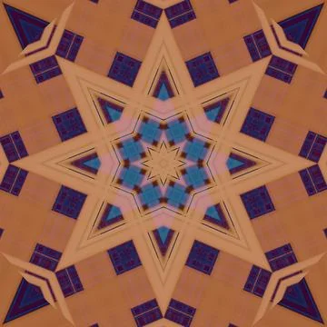 Star seamless pattern. Line pattern.  Kaleidoscopic background Foto stock