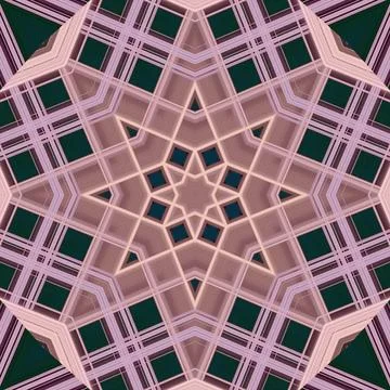 Star seamless pattern. Line pattern.  Kaleidoscopic background Foto stock