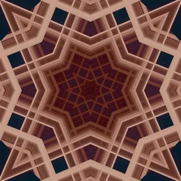 Star seamless pattern. Line pattern.  Kaleidoscopic background Foto stock