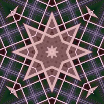 Star seamless pattern. Line pattern.  Kaleidoscopic background Foto stock