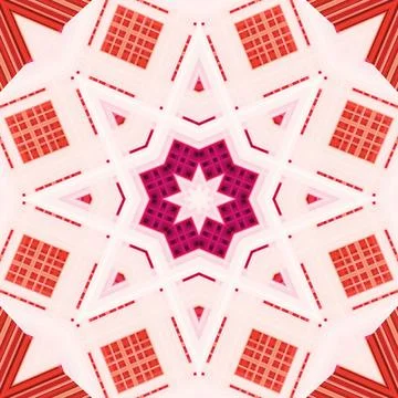 Star seamless pattern. Line pattern.  Kaleidoscopic background Stock Photos