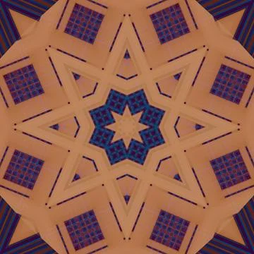 Star seamless pattern. Line pattern.  Kaleidoscopic background 스톡 사진
