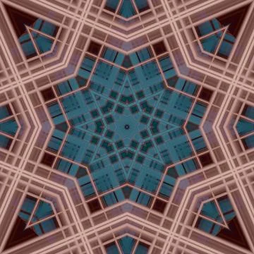 Star seamless pattern. Line pattern.  Kaleidoscopic background 写真素材