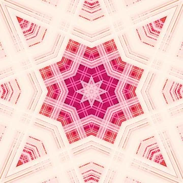 Star seamless pattern. Line pattern.  Kaleidoscopic background Foto stock