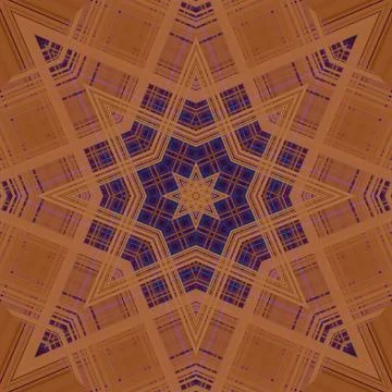 Star seamless pattern. Line pattern.  Kaleidoscopic background 스톡 사진