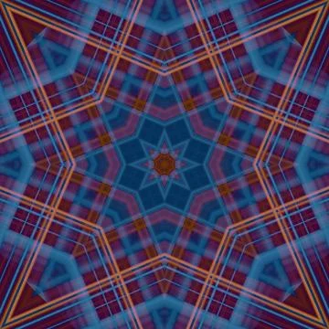 Star seamless pattern. Line pattern.  Kaleidoscopic background 写真素材