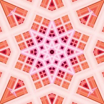 Star seamless pattern. Line pattern.  Kaleidoscopic background Foto stock