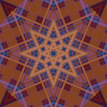 Star seamless pattern. Line pattern.  Kaleidoscopic background Stock Photos