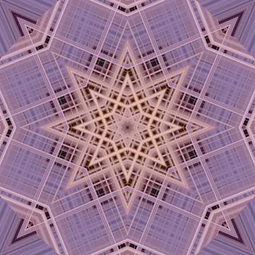 Star seamless pattern. Line pattern.  Kaleidoscopic background Foto stock