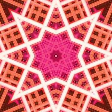 Star seamless pattern. Line pattern.  Kaleidoscopic background Stock Photos