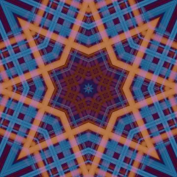 Star seamless pattern. Line pattern.  Kaleidoscopic background Foto stock