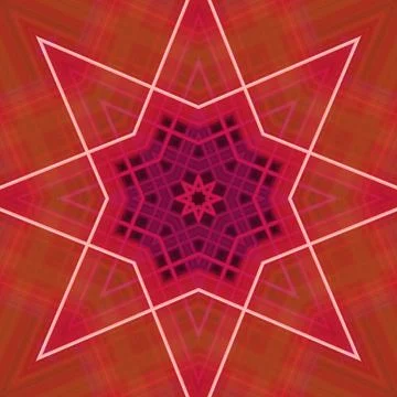 Star seamless pattern. Line pattern.  Kaleidoscopic background 写真素材