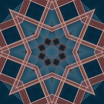 Star seamless pattern. Line pattern.  Kaleidoscopic background Stock Photos