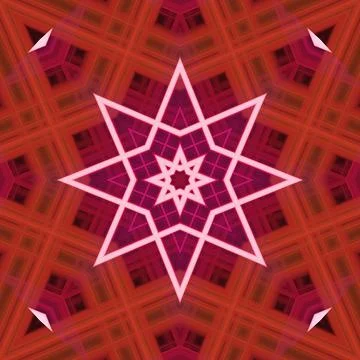 Star seamless pattern. Line pattern.  Kaleidoscopic background Stock Photos