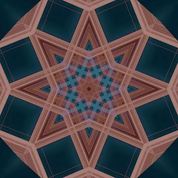 Star seamless pattern. Line pattern.  Kaleidoscopic background 写真素材