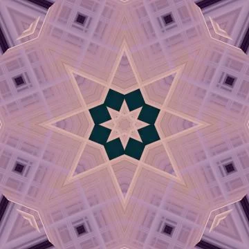 Star seamless pattern. Line pattern.  Kaleidoscopic background Foto stock