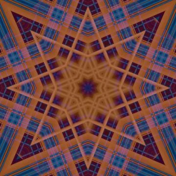 Star seamless pattern. Line pattern.  Kaleidoscopic background Stock Photos