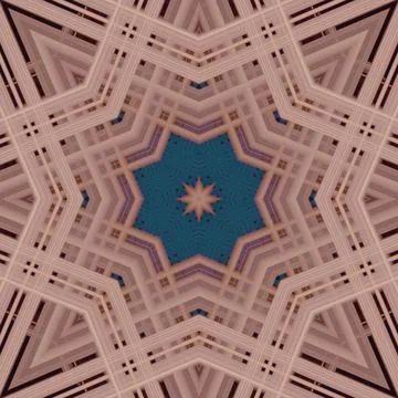 Star seamless pattern. Line pattern.  Kaleidoscopic background 스톡 사진