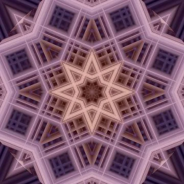 Star seamless pattern. Line pattern.  Kaleidoscopic background Foto stock