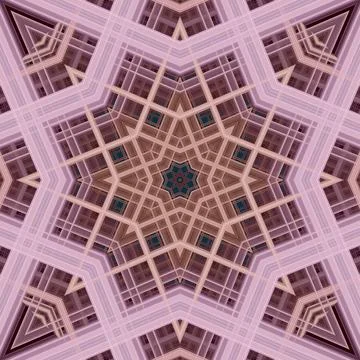 Star seamless pattern. Line pattern.  Kaleidoscopic background Foto stock