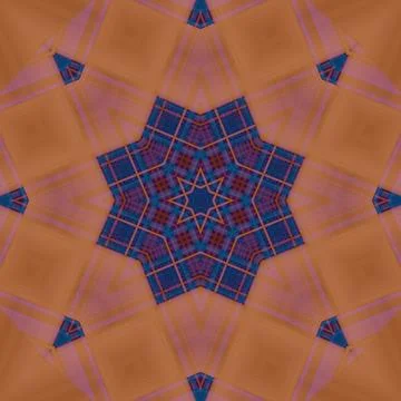 Star seamless pattern. Line pattern.  Kaleidoscopic background Stock Photos