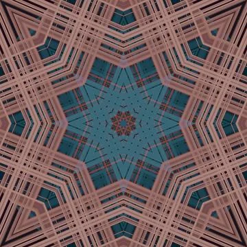 Star seamless pattern. Line pattern.  Kaleidoscopic background Foto stock