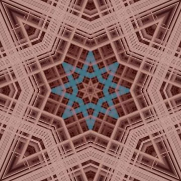 Star seamless pattern. Line pattern.  Kaleidoscopic background Foto stock
