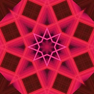 Star seamless pattern. Line pattern.  Kaleidoscopic background 스톡 사진