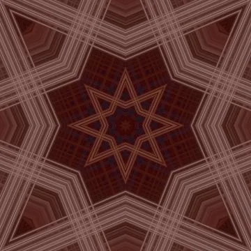 Star seamless pattern. Line pattern.  Kaleidoscopic background Foto stock