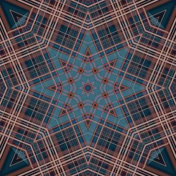 Star seamless pattern. Line pattern.  Kaleidoscopic background Foto stock