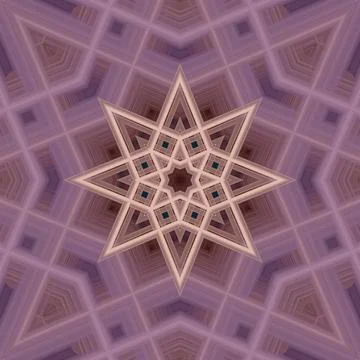 Star seamless pattern. Line pattern.  Kaleidoscopic background Stock Photos