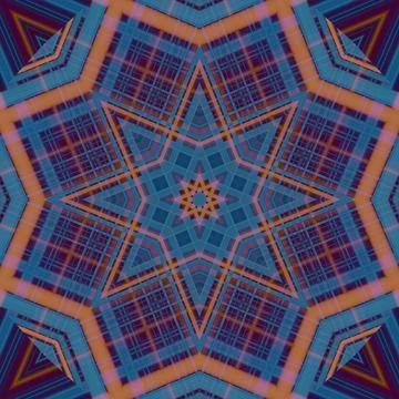 Star seamless pattern. Line pattern.  Kaleidoscopic background 写真素材